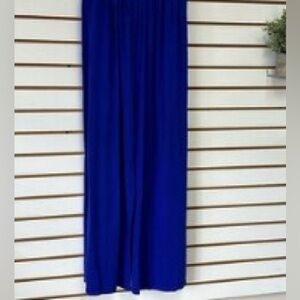 Smocked waist wide leg pants